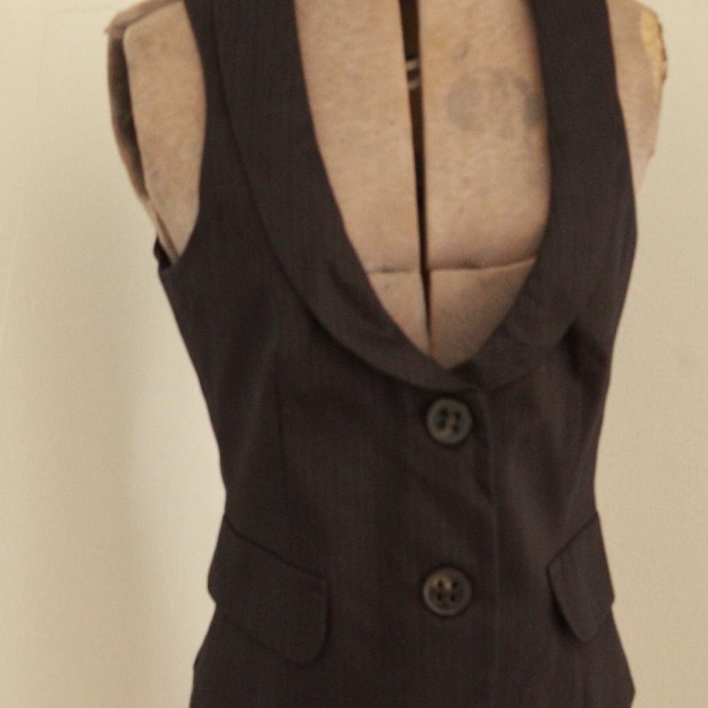 1990’s Black Pinstripe Benetton Waistcoat